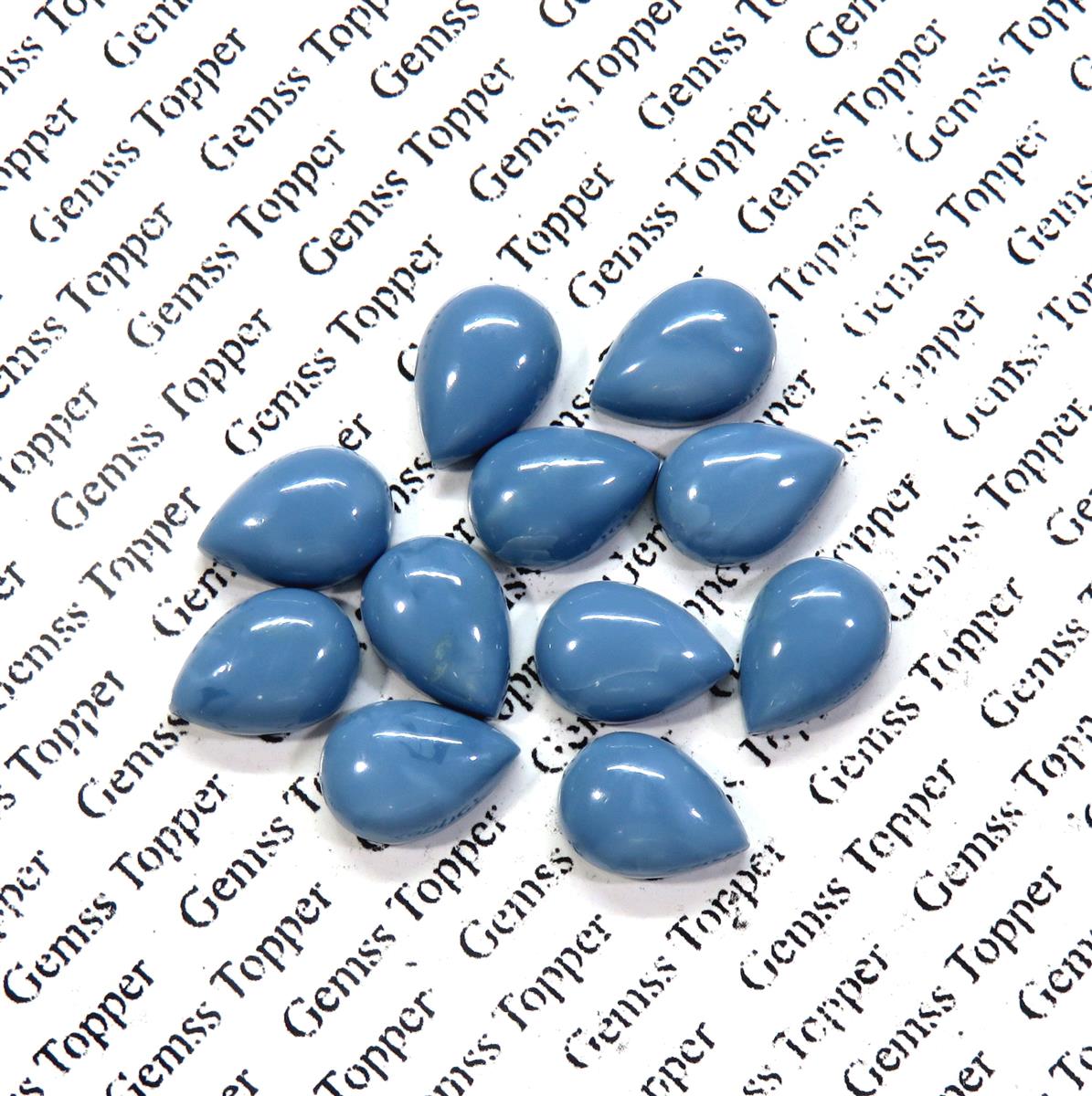 Blue Opal 9x12 mm Pear Cabochon